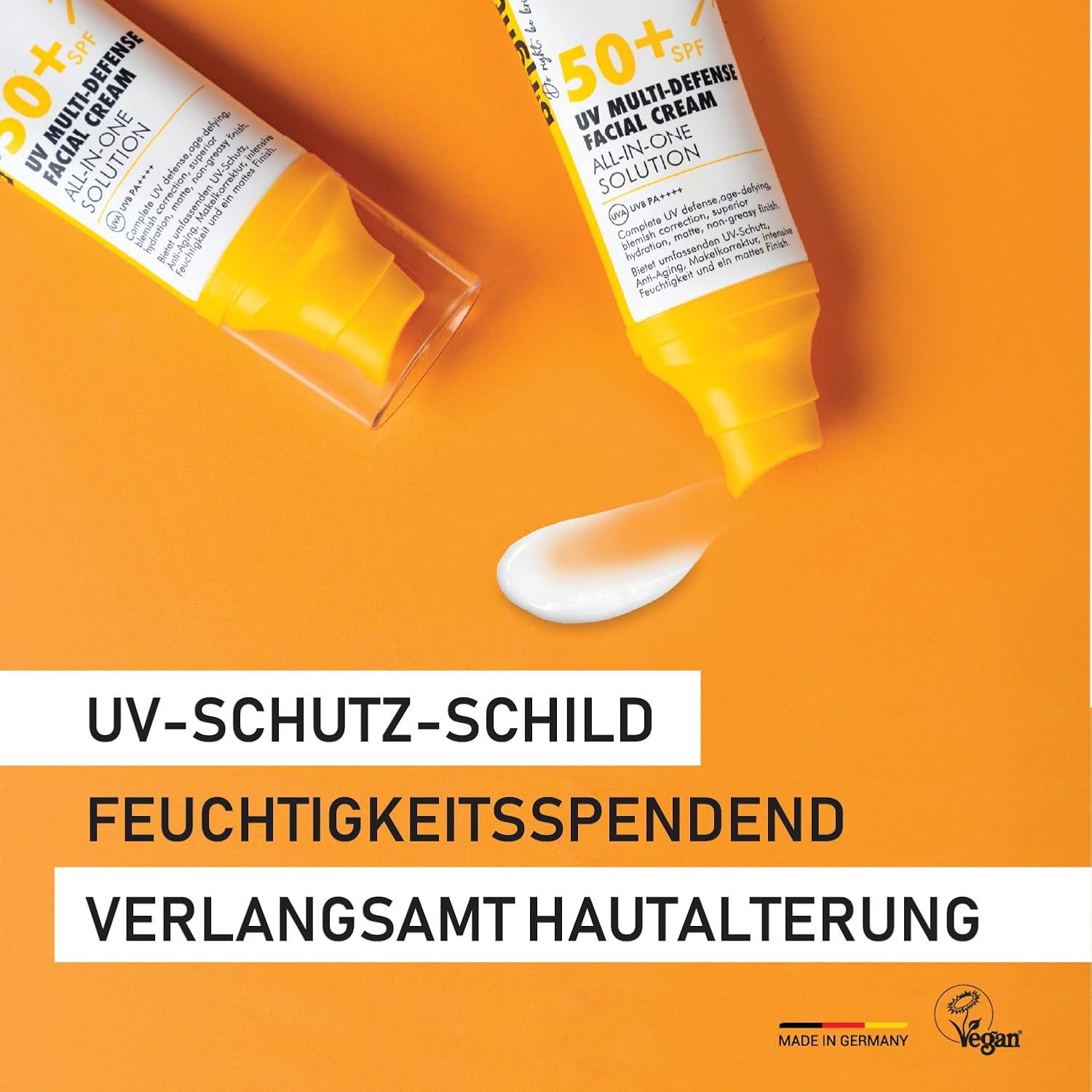 SPF 50+ Multifunktionaler Sonnenschutz für das Gesicht, mattes Finish, hoher UV-Schutz, Anti-Aging und feuchtigkeitsspendend 50 ml - Vitayes Official Store - Deutschland