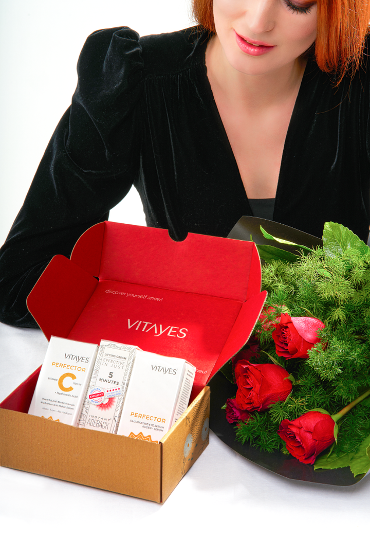 Vitayes Vorteilsbox – Perfector Augen- & C-Serum + Instant Ageback 7 ml | Anti-Aging Set für strahlende Haut - Vitayes Official Store - Deutschland